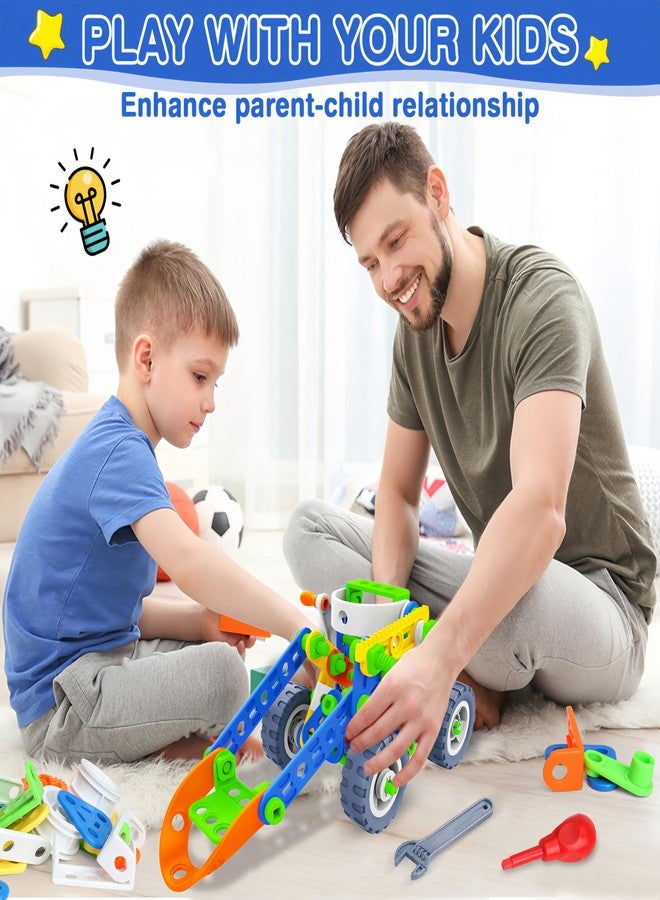 MOONTOY 12 in 1 STEM Toys for 4 5 6 7 8+ Year Old Boy Gifts, 152 PCS Educational Building Toys for Kids Ages 4-8 5-7 8-12, Building Blocks Stem Kits Activities Construction Toy for Boys Birthday Gifts - Image 5
